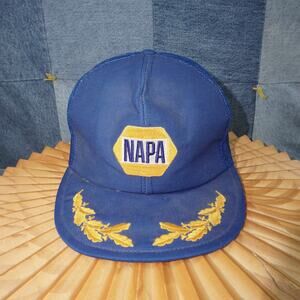 OSFA - Vintage Y2K NAPA auto parts embroider gold leaf hat